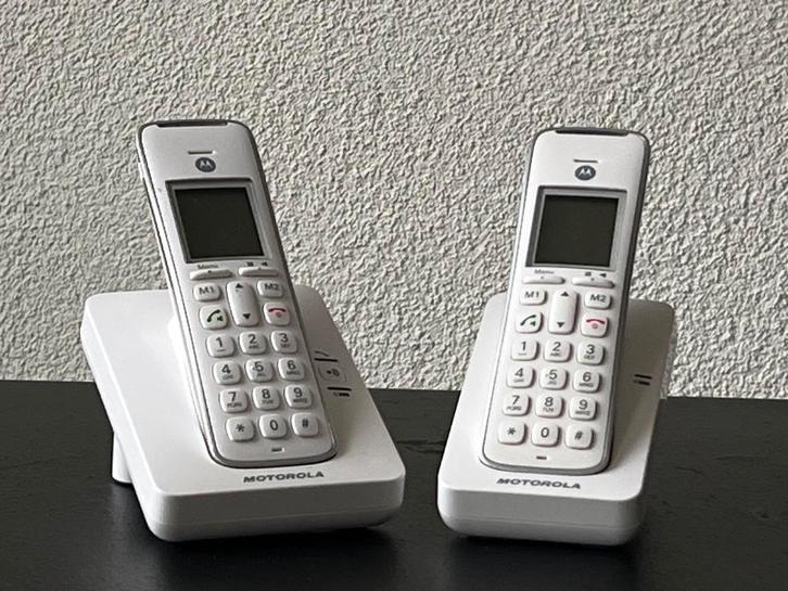Motorola CD 202 Set, Telecommunicatie, Vaste telefoons | Handsets en Draadloos, Gebruikt, 2 handsets, Ophalen of Verzenden
