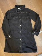 Zwarte jeans Zara jurk met  studs maat 164, Meisje, Ophalen of Verzenden, Zo goed als nieuw, Zara