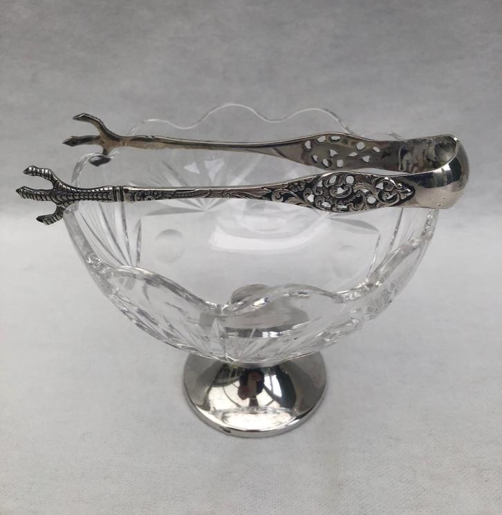 Zilveren suikertang - Schoonhoven, Antiek en Kunst, Antiek | Goud en Zilver, Zilver, Ophalen of Verzenden