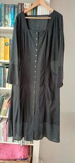 Hebbeding lange jurk blouse mt 1L, Zwart, Ophalen of Verzenden, Zo goed als nieuw, Onder de knie