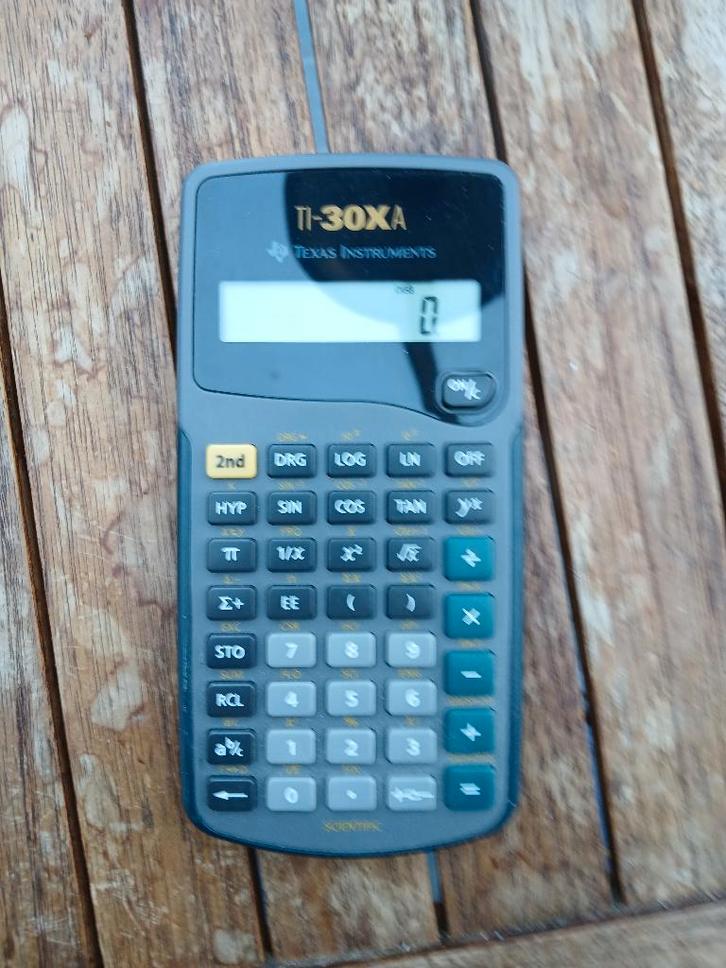 Texas Instruments TI-30XA rekenmachine, Diversen, Rekenmachines, Zo goed als nieuw, Ophalen of Verzenden