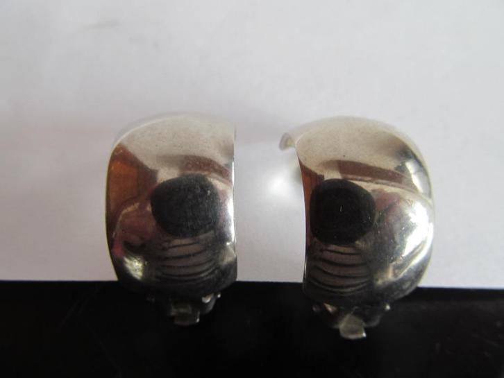 Zilveren 835 gemerkte  clips oorbellen., Sieraden, Tassen en Uiterlijk, Oorbellen, Zo goed als nieuw, Knopjes of Stekers, Zilver
