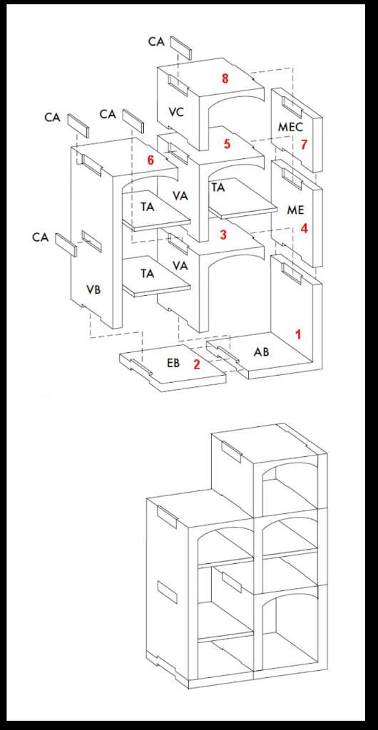 VINICASE beton wijnkelder, Huis en Inrichting, Woonaccessoires | Wijnrekken, Gebruikt, Minder dan 50 cm, Overige materialen, 15 tot 25 flessen
