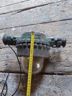 Groene mijnlamp uit Limburgse mijnen, Ophalen of Verzenden, Gebruikt, Glas, Minder dan 50 cm
