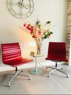 Vitra 108 rood leer, Twee, Gebruikt, Leer, Ophalen of Verzenden