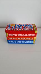 Tony Chocolonely Tony chocolade reep vorm blik bewaarblik, Verzamelen, Ophalen of Verzenden, Zo goed als nieuw, Overige