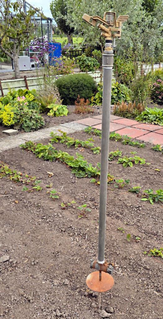 SectorTuinSproeier op Prikstandaard + Geka 1" Snelkoppeling, Tuin en Terras, Tuinsproeiers, Zo goed als nieuw, Sectorsproeier