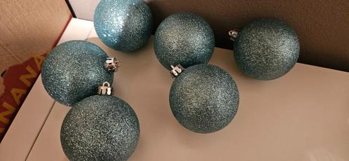 set 1 blauwe kerstballen voor maar € 1,00, Diversen, Kerst, Zo goed als nieuw, Ophalen of Verzenden