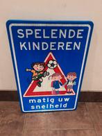 Verkeersbord spelende kinderen, Ophalen of Verzenden, Zo goed als nieuw