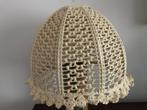 Mooie lampenkap kap handwerk, Ophalen of Verzenden, Gebruikt, Crème, Rond