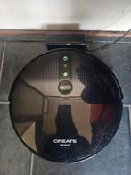 Te koop create robotstofzuiger met oplaadstation, Ophalen of Verzenden, Gebruikt, Reservoir, Robotstofzuiger