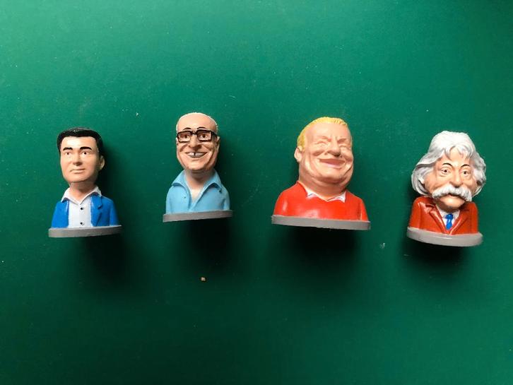 4 beeldjes van presentatoren VI inside, Verzamelen, Poppetjes en Figuurtjes, Zo goed als nieuw, Ophalen of Verzenden