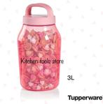 Tupperware Universal jar XL 3L roze bewaarbus voorraad doos, Huis en Inrichting, Keuken | Tupperware, Nieuw, Ophalen of Verzenden