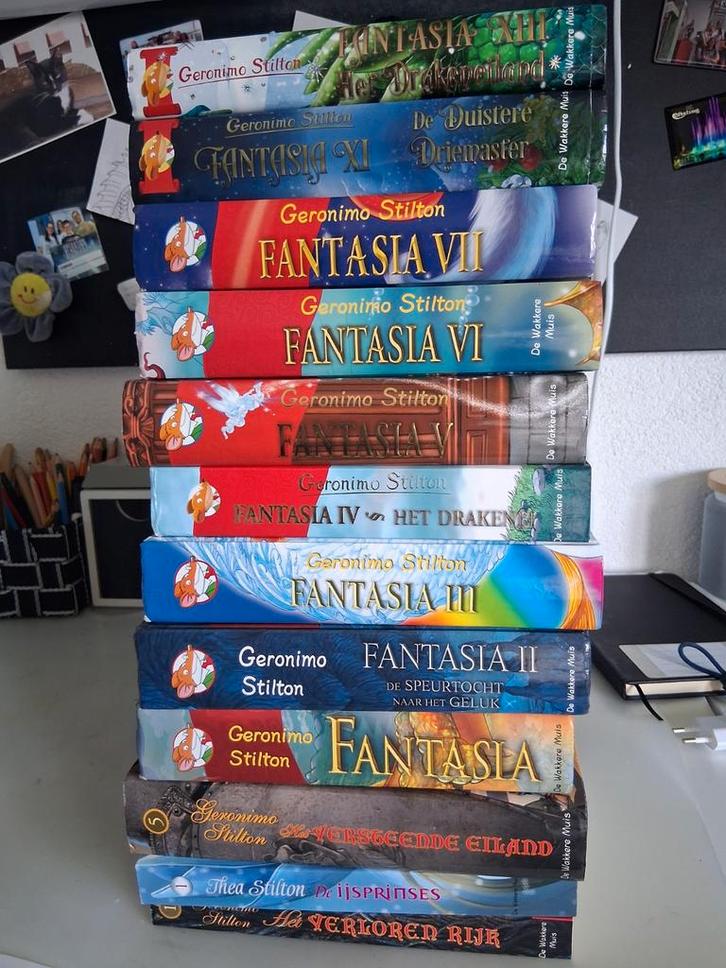 Geronimo Stilton Boeken Collectie (12 stuks), Boeken, Kinderboeken | Jeugd | onder 10 jaar, Gelezen, Fictie algemeen, Ophalen of Verzenden