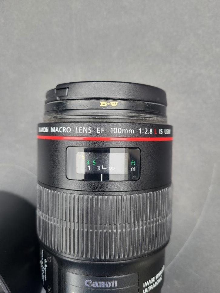 Canon Macro EF 100mm 2.8 L IS USM, Audio, Tv en Foto, Fotografie | Lenzen en Objectieven, Zo goed als nieuw, Macrolens, Zoom, Ophalen of Verzenden