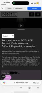 ADE DGTL 23 - 24 oktober, Tickets en Kaartjes, Drie personen of meer