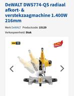 Dewalt DWS774 Afkortzaag - Goede Staat, Gebruikt, 70 mm of meer, Ophalen of Verzenden, Afkortzaag