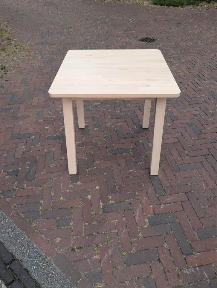 IKEA NORRÅKER Tafel - Berken - 74x74 cm, Tuin en Terras, Tuintafels, Zo goed als nieuw, Vierkant, Hout, Ophalen
