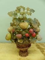 Antiek Frans ornament glas en was fruit *Couleur Brocante*, Ophalen of Verzenden