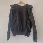 Supermooie zwarte blouse met ruches Kie Stone maat 146/152, Meisje, Overhemd of Blouse, Zo goed als nieuw, Kiestone