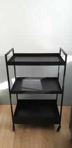 Keukentrolley Ikea zwart, Ophalen, Zo goed als nieuw, Minder dan 150 cm, Minder dan 100 cm