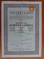 Aandeel Tieleman & Dros - Conserven - Leiden - 1944, Postzegels en Munten, Aandelen en Waardepapieren, Ophalen of Verzenden, 1920 tot 1950