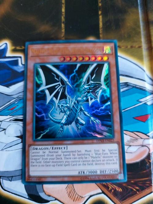 Yugioh Malefic blue-eyes white dragon dpkb-en023, Hobby en Vrije tijd, Verzamelkaartspellen | Yu-gi-Oh!, Zo goed als nieuw, Ophalen of Verzenden