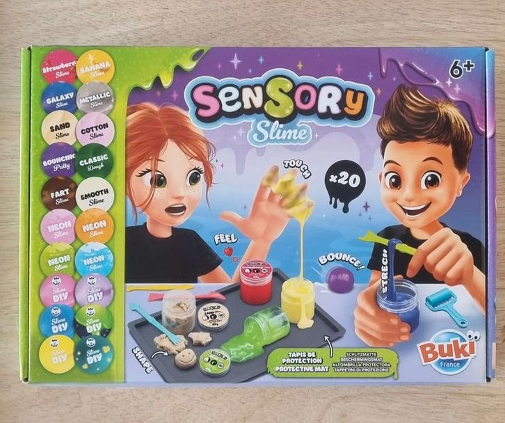 Buki France Sensory Slime Set – 20 Soorten Slime, Kinderen en Baby's, Speelgoed | Educatief en Creatief, Nieuw, Ontdekken, Ophalen of Verzenden