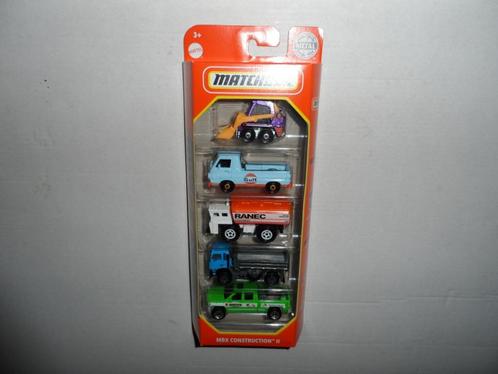 Matchbox 5 Pack - MBX Construction II (2020) 1:64 D6, Hobby en Vrije tijd, Modelauto's | Overige schalen, Nieuw, Auto, Ophalen of Verzenden