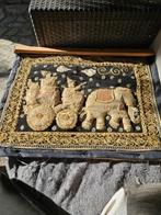 Prachtig vintage Zoe Zo wandkleed-wanddoek handgemaakt...., Antiek en Kunst, Kunst | Niet-Westerse kunst, Ophalen of Verzenden