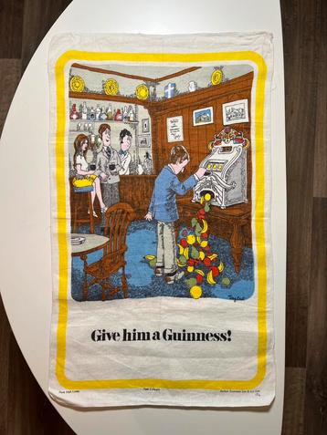 Vintage Theedoek Guinness beschikbaar voor biedingen