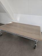 Industriële salontafel met wielen, Ophalen, Gebruikt, 50 tot 100 cm, 50 tot 100 cm