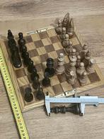 Vintage Houten Schaakspel Opvouwbaar, Antiek en Kunst, Ophalen of Verzenden