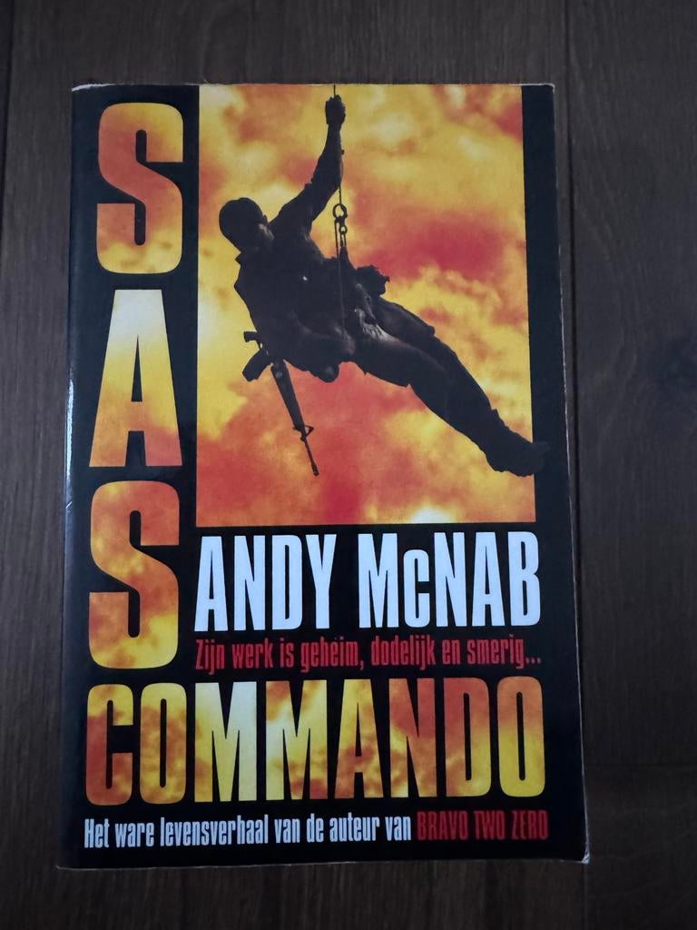 SAS Commando - Andy McNab - Gelezen, Boeken, Oorlog en Militair, Gelezen, Algemeen, 1945 tot heden, Verzenden