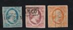 1-3 1852 Koning Willem III, Postzegels en Munten, Postzegels | Nederland, Ophalen of Verzenden, T/m 1940, Gestempeld