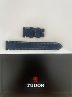 Tudor black bay 58 blauwe suede band nieuwstaat, Overige merken, Overige materialen, Leer, Polshorloge