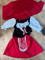 Roodkapje kostuum rok blouse rode cape  - Maat 38  40, Ophalen of Verzenden, Zo goed als nieuw, Maat 38/40 (M), Carnaval