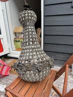 Kroonluchter mer engeltjes, stijlvol, brocant,, Huis en Inrichting, Lampen | Hanglampen, Ophalen, Glas, Minder dan 50 cm