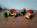3 Vintage Fabuland voertuigen, met 3 poppetjes, Ophalen of Verzenden, Gebruikt, Complete set, Lego