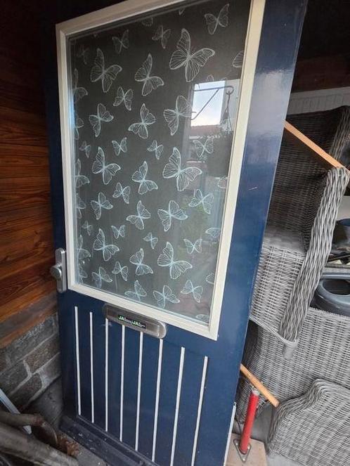 MERBAU HARDHOUTEN VOORDEUR...93x2.11, Doe-het-zelf en Verbouw, Deuren en Horren, Gebruikt, Buitendeur, 200 tot 215 cm, 80 tot 100 cm