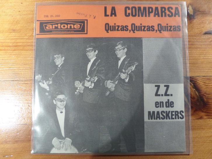 ZZ en de Maskers La Comparsa 7´ vinyl single, Cd's en Dvd's, Vinyl Singles, Gebruikt, Single, Nederlandstalig, 7 inch, Ophalen of Verzenden