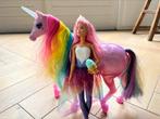 Barbie met unicorn, Ophalen of Verzenden, Zo goed als nieuw, Barbie