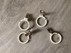 4 losse dekbed deken laken klem ringen voor baby kleuterbed, Kinderen en Baby's, Ophalen of Verzenden, Zo goed als nieuw, Ledikant