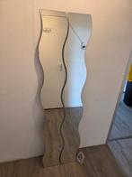 Spiegel golvend 2 stuks, Huis en Inrichting, Woonaccessoires | Spiegels, Ophalen, Rechthoekig, Minder dan 50 cm, Minder dan 100 cm