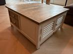 Riviera Maison salontafel – landelijke stijl (9090 cm), Ophalen, Gebruikt, Eikenhout, 50 tot 100 cm
