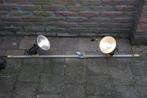 Rails met twee vintage spots, Ophalen, Gebruikt, Metaal of Aluminium, Vintage