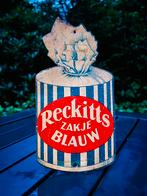 Blikken deurpostje Reckitts zakje blauw, Ophalen of Verzenden, Zo goed als nieuw
