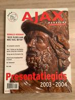 Ajax Amsterdam Presentatiegids 2003-2004, Ophalen of Verzenden, Zo goed als nieuw, Ajax, Boek of Tijdschrift
