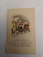 CHRISTMAS  GREETINGS.    KOETS MET PAARDEN 192?, Verzamelen, Ansichtkaarten | Themakaarten, Ophalen of Verzenden, 1980 tot heden