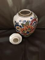 Delfts Polychroom Handwerk Vaas met Deksel, Ophalen of Verzenden